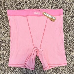 SKIMS Women's Bubblegum Cotton Ribbed Boxer